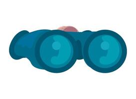 A pair of binoculars on a white background vector