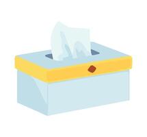 Tissue box icon in cartoon style illustration vector