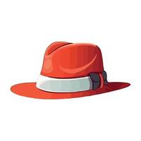 A red hat with a white stripe vector