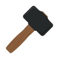 A hammer icon on a white background vector
