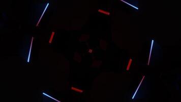 Seamless VJ loop with rhythmic neon flashes and vibrant disco patterns. video