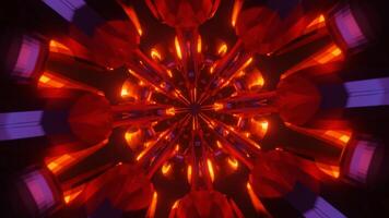 Vibrant neon lights flash in a rhythmic disco VJ loop that plays endlessly. video