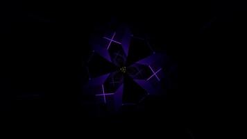 Seamless VJ loop with a vibrant, rhythmic pattern of flashing neon lights. video