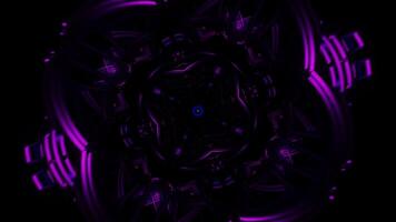 Rhythmic disco loop with flashing neon lights in vibrant patterns. video