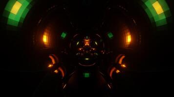 Vibrant neon lights flash in a rhythmic disco pattern in a continuous VJ loop. video