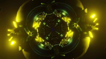 Flashing neon lights form a vibrant, rhythmic pattern in a seamless VJ loop. video