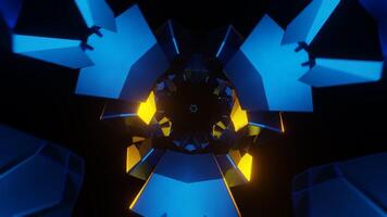 A seamless VJ loop with rhythmic, flashing neon lights in a vibrant disco style. video