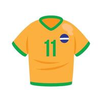 A soccer jersey with the number 11 on it vector