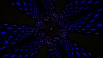Flashing neon lights form a rhythmic, vibrant pattern in a seamless disco VJ loop. video