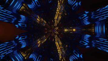 Seamless VJ loop of neon lights flashing in a rhythmic and vibrant disco style. video