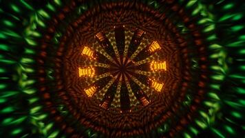 A rhythmic pattern of neon lights flashing vibrantly in a seamless VJ loop. video