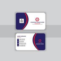 Modern business card design, Creative modern clean corporate double-side business card template, personal visiting card, professional simple identity card vector