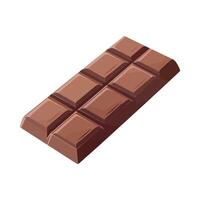 A bar of chocolate on a white background vector