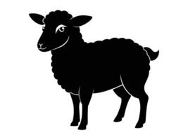 Beyond the Wool Embracing the Simplicity of Black Sheep Silhouettes vector