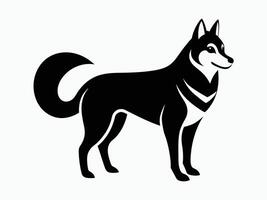 Siberian Majesty The Enigmatic World of Huskies vector
