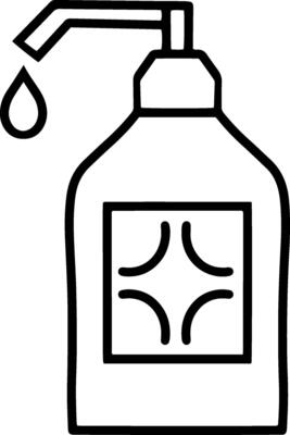 Cleaning cream clipart Hand drawn art