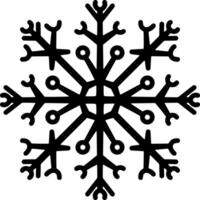 Snowflake icon Winter emblem Xmas design vector