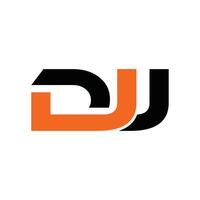 Initial DJJ Simple Modern Business Technology Creative Design Template Logo vector