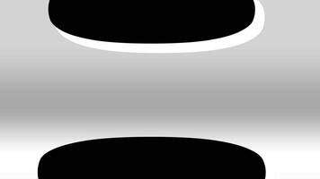 0 to 10 second countdown timer animation on black background video