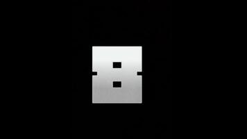 0 to 10 second countdown timer animation on black background video