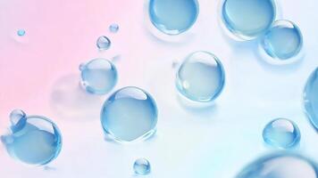 Colorful bubbles floating against a soft pastel background, creating a dreamy and serene atmosphere perfect for various designs. video