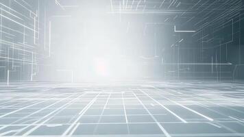 Abstract futuristic background showcasing lines and grids, evoking a modern digital atmosphere for technology-related projects. video