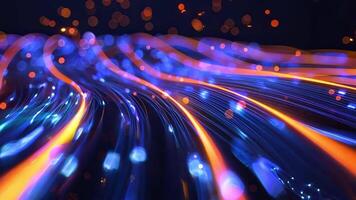 A vibrant abstract lights composition showcasing flowing colors in dynamic patterns, perfect for creative projects and backgrounds. video