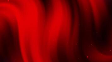 Dark red curves on black background with scattered light dot sparkles, suitable for abstract backgrounds, festive designs, or dynamic visual video