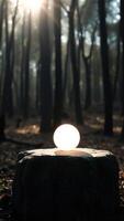 Glowing Orb In The Forest photo