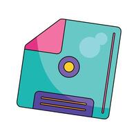 A colorful file folder icon on a white background vector