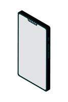 A tablet computer with a blank screen on it vector