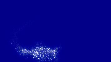 Dark wave particles with points and lines form a futuristic technology information background video