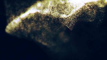 A close up of a person's face with a light shining on it video