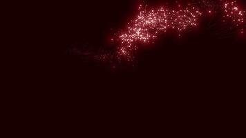 A red background with sparkles video