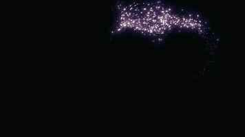 A black background with a lot of sparkles video