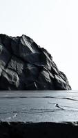 Abstract rock formation against a white background photo