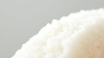 Close-up of a Heap of White Rice photo