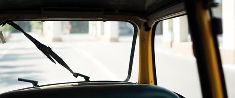 Inside View of an Auto Rickshaw photo