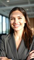 Portrait of a smiling businesswoman photo