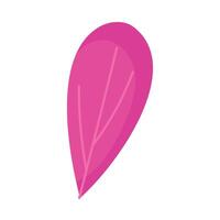 A pink leaf on a white background vector