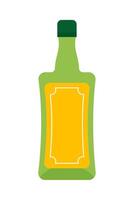A bottle of vinegar on a white background vector
