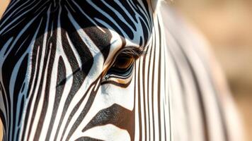 Close-up of Zebra Eye photo