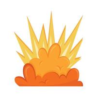 An orange explosion icon on a white background vector