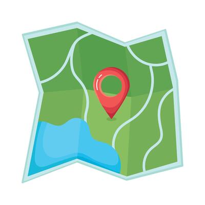 Map pin icon illustration