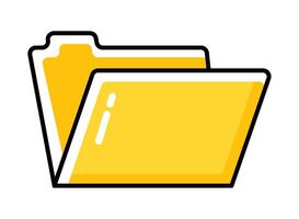 File folder icon illustration vector