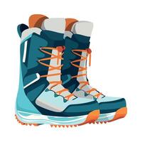 A pair of snow boots on a white background vector