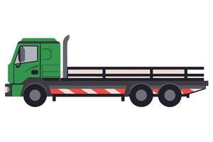 A flat illustration of a truck on a white background vector