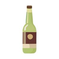 A bottle of beer on a white background vector