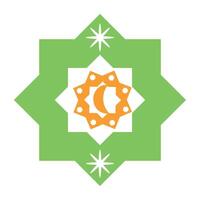 The logo for the islamic center of the bay area vector
