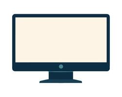 Computer monitor flat icon illustration design vector